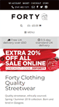 Mobile Screenshot of fortyclothing.com